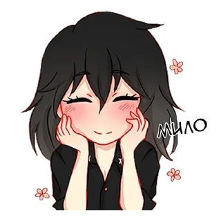 🙂 emoji Послушная девочка @tg_sticks Telegram sticker 6 of 40