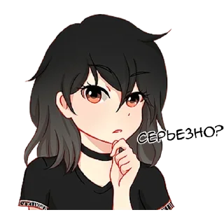 😑 emoji Послушная девочка @tg_sticks Telegram sticker 24 of 40