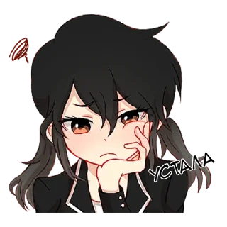 😪 emoji Послушная девочка @tg_sticks Telegram sticker 13 of 40