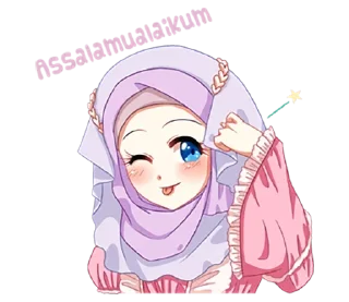 Sticker from Hijab Princess (@TgSticker)