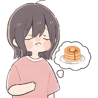 🥞 emoji Анимешная девочка @Nyasticks Telegram sticker 8 of 42