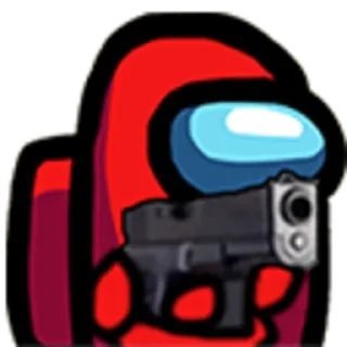 🔫 emoji among ass Telegram sticker 23 of 44