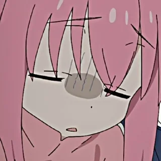😖 emoji @namiko.chan;bocchi the rock Telegram sticker 13 of 49