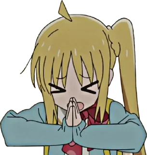 🙏 emoji @namiko.chan;bocchi the rock Telegram sticker 8 of 49