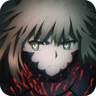 👍 emoji Queen Artoria Telegram sticker 10 of 64