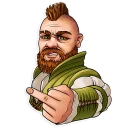 🖕 emoji Witcher Telegram sticker 12 of 30