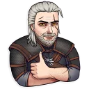 👍 emoji Witcher Telegram sticker 5 of 30