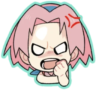 😤 emoji naruto cute @NarutoOfficialStick Telegram sticker 13 of 60