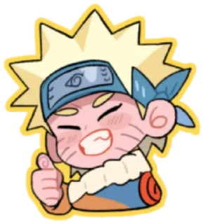😁 emoji naruto cute @NarutoOfficialStick Telegram sticker 5 of 60