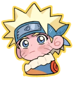 😶 emoji naruto cute @NarutoOfficialStick Telegram sticker 9 of 60