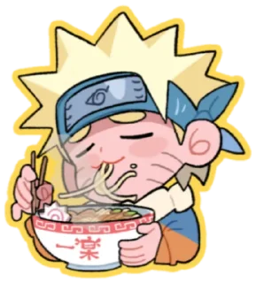 🍜 emoji naruto cute @NarutoOfficialStick Telegram sticker 7 of 60
