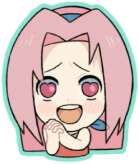 😍 emoji naruto cute @NarutoOfficialStick Telegram sticker 15 of 60