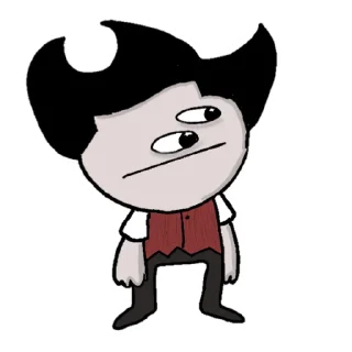 😐 emoji Don't starve together : ) Telegram sticker 7 of 34