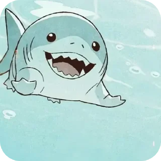 🦈 emoji Jeff the land shark Telegram sticker 10 of 40