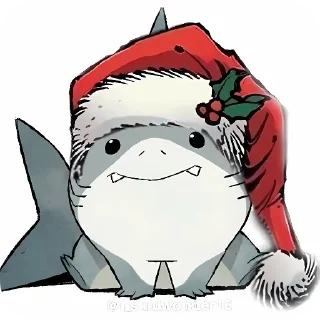 ☃ emoji Jeff the land shark Telegram sticker 8 of 40