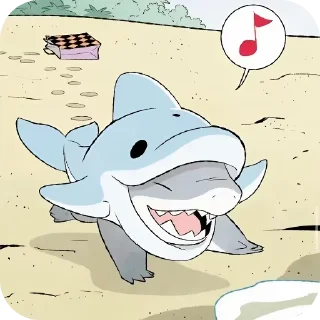 🎶 emoji Jeff the land shark Telegram sticker 14 of 40
