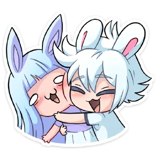 🫂 emoji Эдди '@KatShiStickers' Telegram sticker 11 of 48