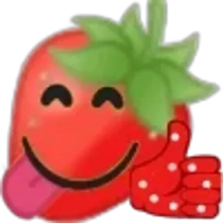 🌟 emoji Говорящая клубника Telegram sticker 12 of 12