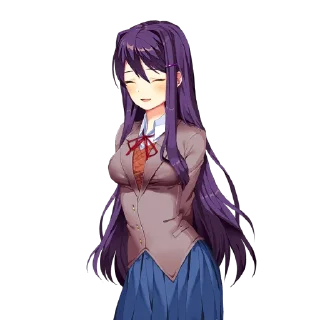 😆 emoji Yuri Telegram sticker 5 of 24