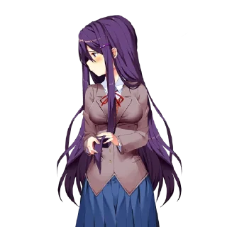 😒 emoji Yuri Telegram sticker 18 of 24