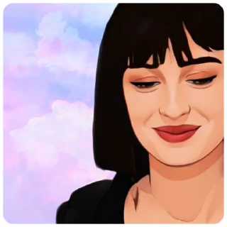 😌 emoji Тео и Пэнси @stickers_HarryPotter Telegram sticker 22 of 25