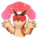 😍 emoji Freelance Owl Telegram sticker 6 of 40