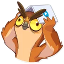 👀 emoji Freelance Owl Telegram sticker 20 of 40