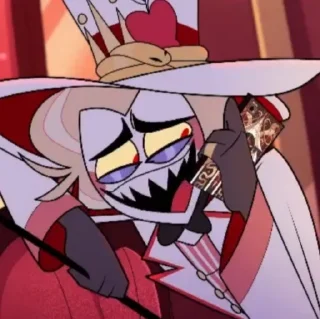 😃 emoji Lucifer//Hazbin hotel Telegram sticker 24 of 120