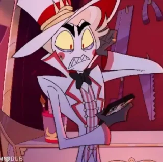 😐 emoji Lucifer//Hazbin hotel Telegram sticker 12 of 120