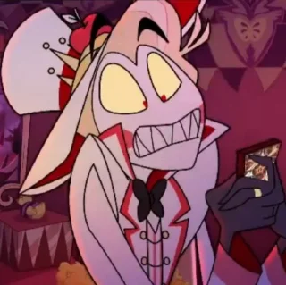 😦 emoji Lucifer//Hazbin hotel Telegram sticker 6 of 120
