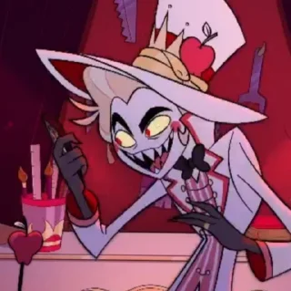 😊 emoji Lucifer//Hazbin hotel Telegram sticker 16 of 120
