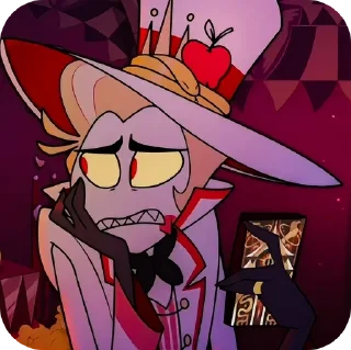 Sticker from lucifer hotel hazbin 🎪