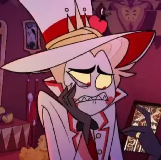 😖 emoji Lucifer//Hazbin hotel Telegram sticker 10 of 120