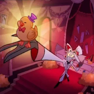 😂 emoji Lucifer//Hazbin hotel Telegram sticker 1 of 120