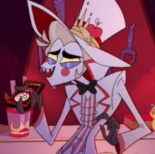 😅 emoji Lucifer//Hazbin hotel Telegram sticker 11 of 120