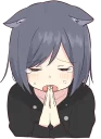 🙏 emoji cat girl and dog girl Telegram sticker 19 of 120