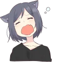 😪 emoji cat girl and dog girl Telegram sticker 10 of 120
