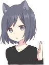 😮 emoji cat girl and dog girl Telegram sticker 17 of 120