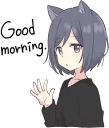 👋 emoji cat girl and dog girl Telegram sticker 11 of 120