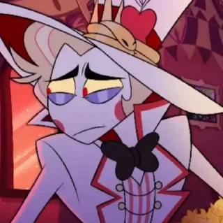 😕 emoji Lucifer//Hazbin hotel Telegram sticker 5 of 120