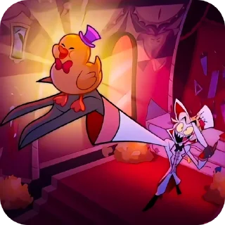 Sticker from lucifer hotel hazbin 🎪