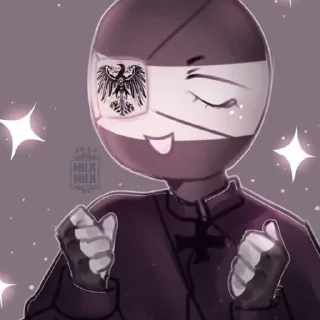 🖇 emoji Countryhumans Prussia Telegram sticker 16 of 40