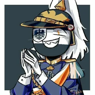 🖇 emoji Countryhumans Prussia Telegram sticker 10 of 40