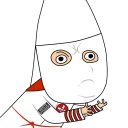 😣 emoji KKK Telegram sticker 5 of 10