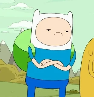 😒 emoji Finn Mertens 🗡 Telegram sticker 9 of 76