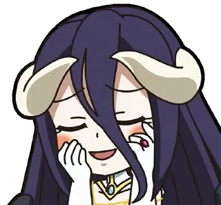 ☺️ emoji Albedo (Overlord) Telegram sticker 23 of 53