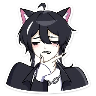 🫦 emoji Рен '@KatShiStickers' Telegram sticker 11 of 48