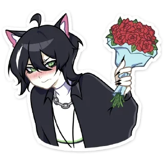 💐 emoji Рен '@KatShiStickers' Telegram sticker 9 of 48