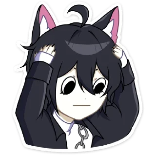 😳 emoji Рен '@KatShiStickers' Telegram sticker 5 of 48