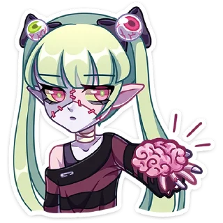 Sticker from Зомбяка '@KatShiStickers'
